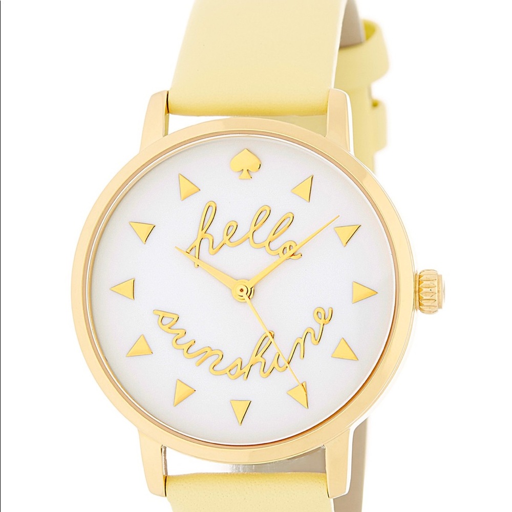 Kate Spade Yellow + Gold Sunshine Watch NWT